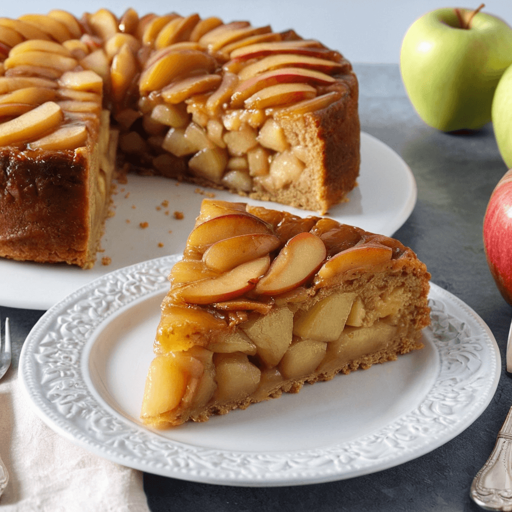 Torta de manzana invertida: receta fácil y deliciosa para sorprender a todos torta de manzana invertida