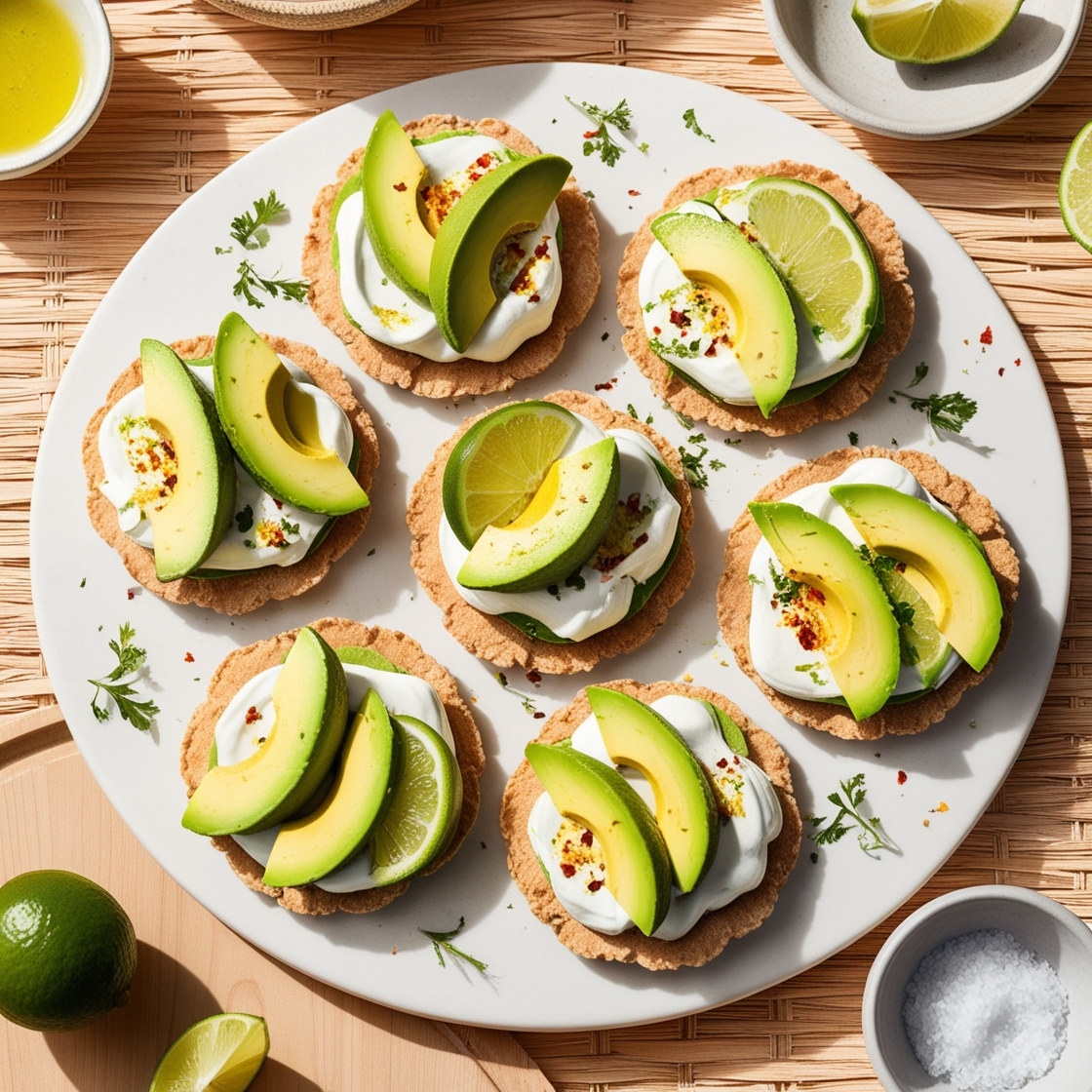 Tostadas de Aguacate con