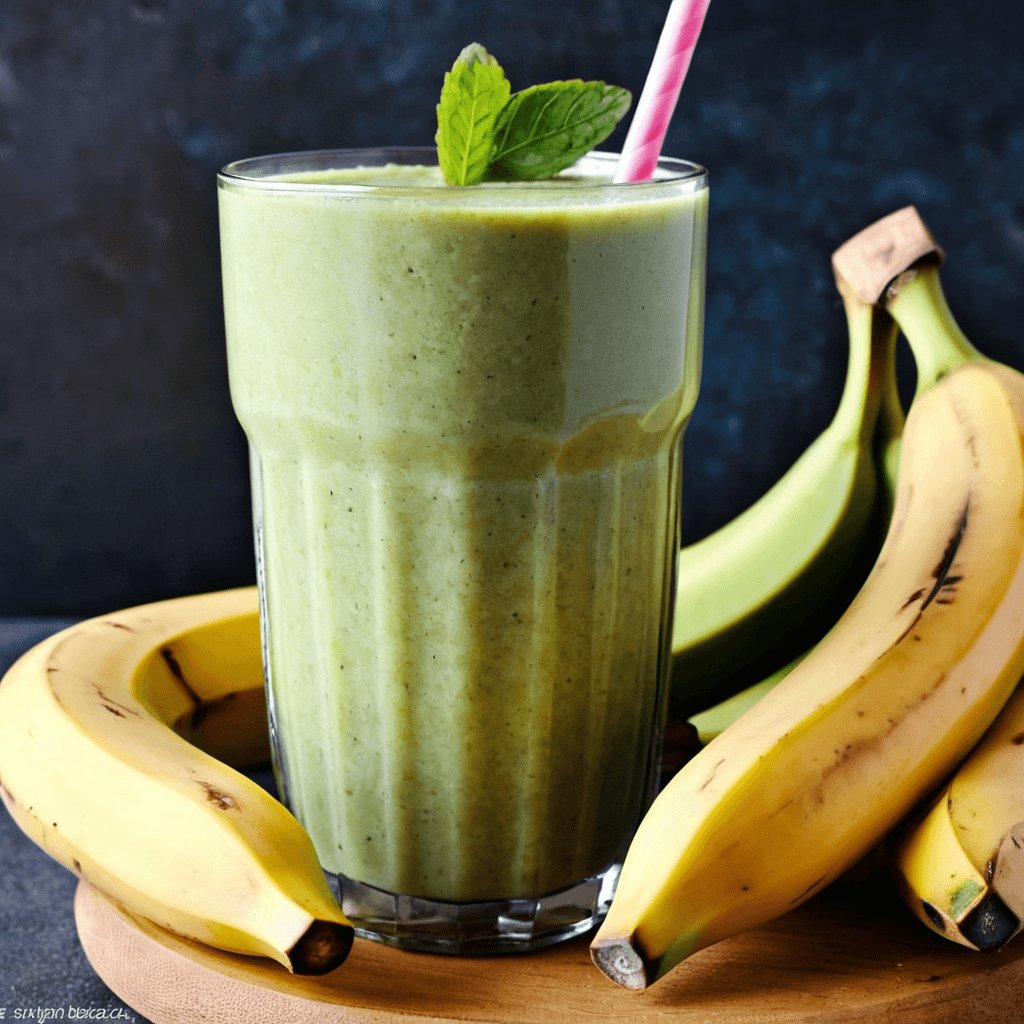 Smoothie de Plátano y Espinacas: Una Bebida Saludable y Deliciosa
