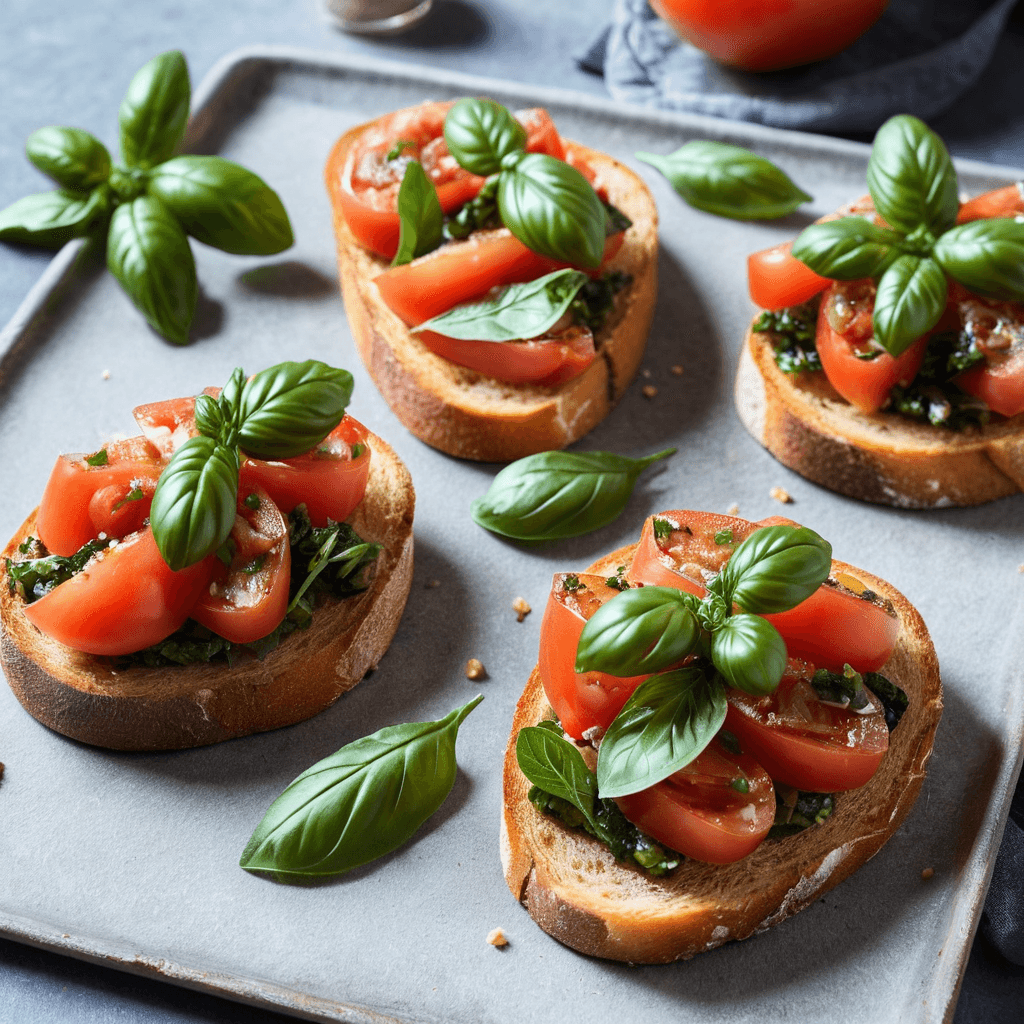 Bruschetta de Tomate y Albahaca: Un Aperitivo Italiano Clásico