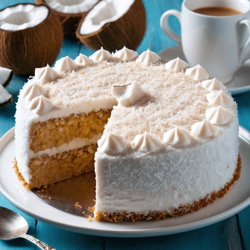 Deliciosa receta de tarta de coco: paso a paso y fácil de hacer tarta de coco