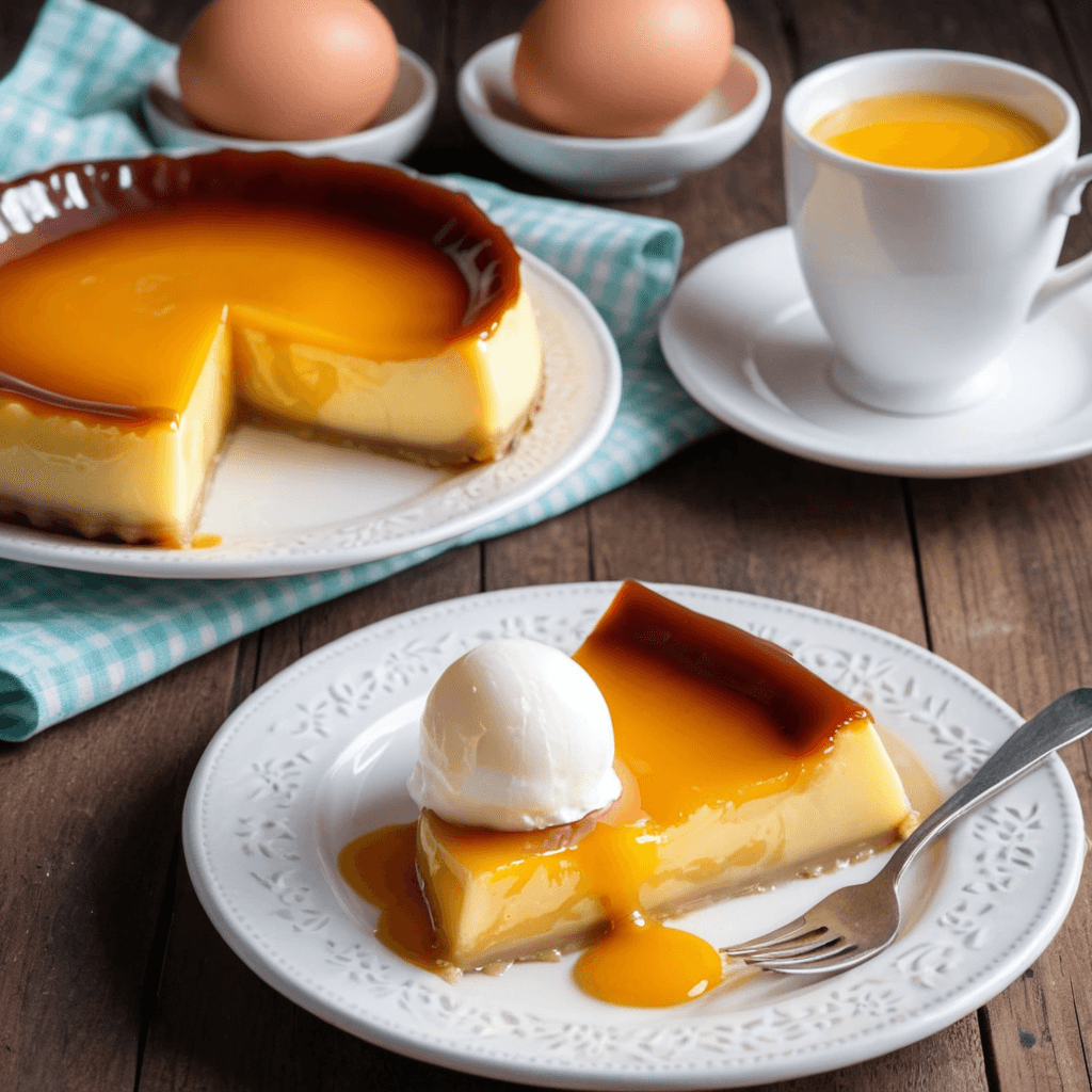Receta fácil y deliciosa de flan de huevo casero: ¡un postre tradicional irresistible! flan de huevo