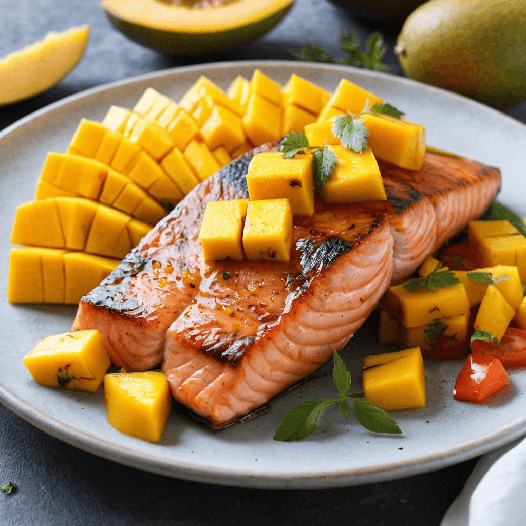 Salmón a la Parrilla con Salsa de Mango: Receta Fácil y Saludable