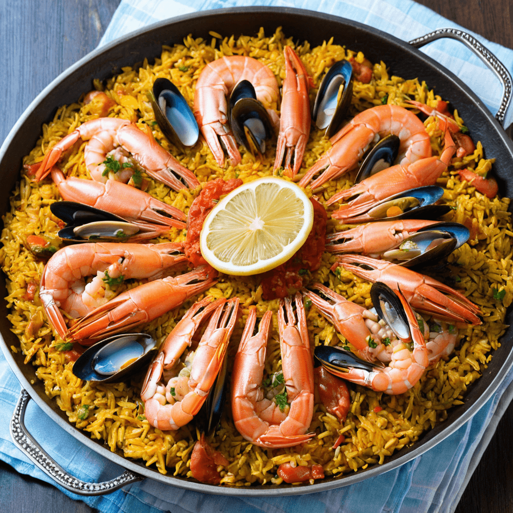 Paella de Mariscos: Receta Española Festiva