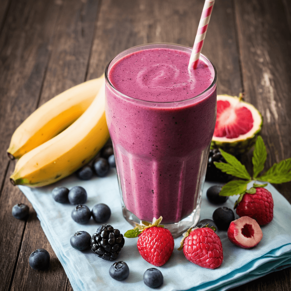 Smoothie de Frutas del Bosque: Merienda Saludable y Deliciosa