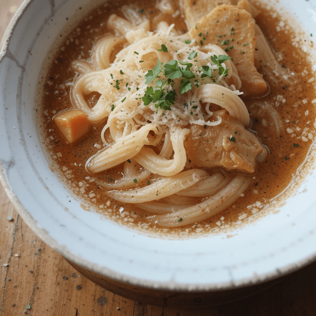 Sopa de Pollo con Fideos: La Comida Reconfortante que une Familias