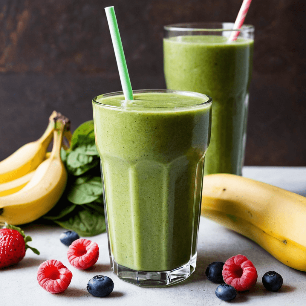 Smoothie Energético de Espinacas: Un Desayuno Saludable para Empezar el Día