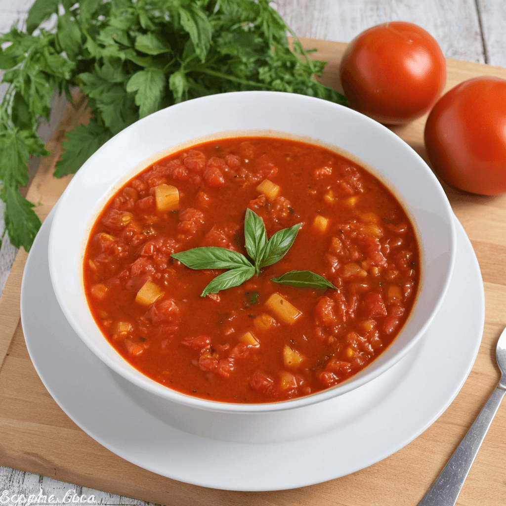 Sopa de Tomate y Albahaca: Una Receta Clásica y Vegana
