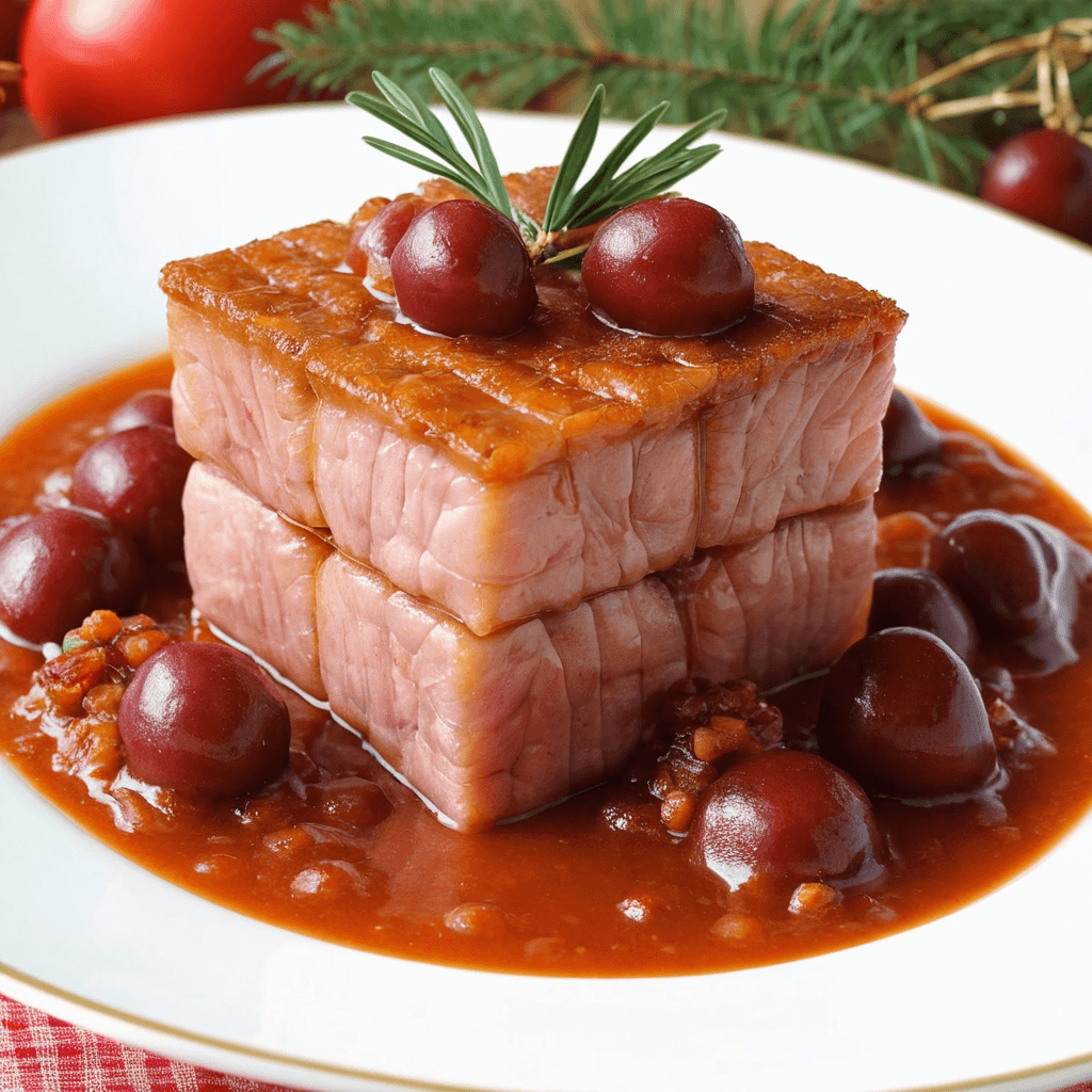 Carré de Cerdo con Salsa de Ciruelas: Una Receta Gourmet para Esta Navidad
