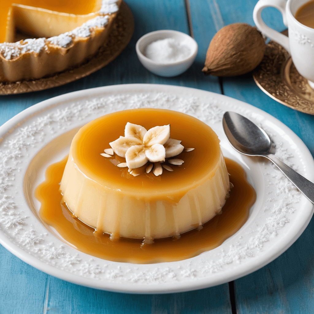 Flan de Coco con Almendras: Un Postre Tropical para Celebrar la Navidad