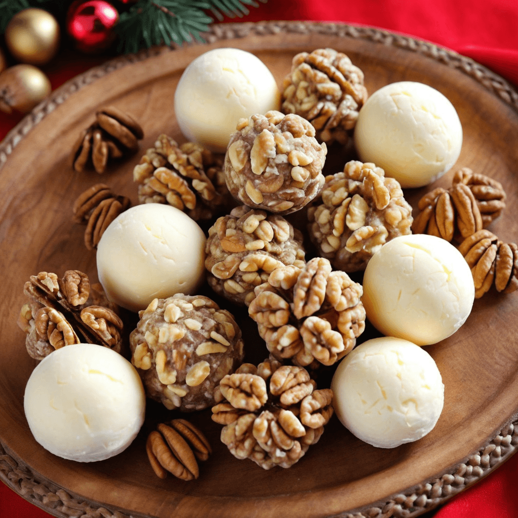 Bolas de Queso con Nueces: Un Aperitivo Festivo Fácil para la Navidad