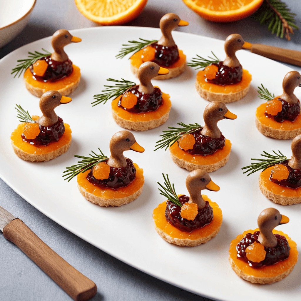 Canapés de Pato con Mermelada de Naranja: Un Toque Gourmet para Navidad