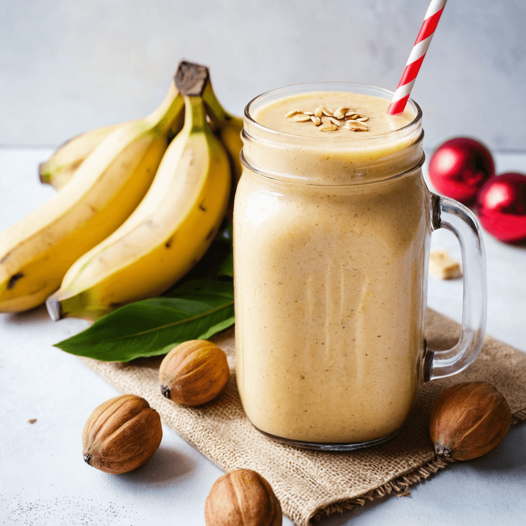 Smoothie de Plátano y Jengibre: Una Opción Saludable y Festiva para esta Navidad