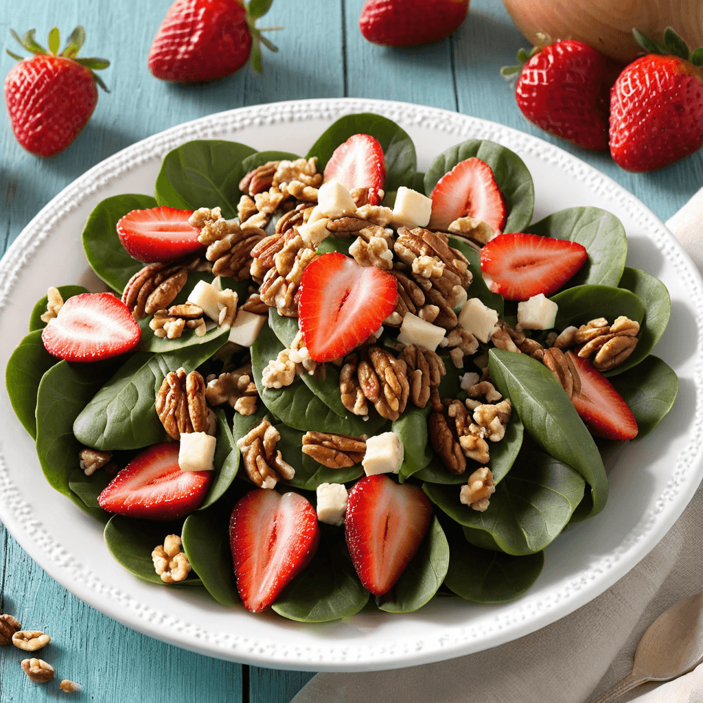 Ensalada de Espinacas con Fresas y Nueces: Una Delicia Fresca para Tus Celebraciones Navideñas