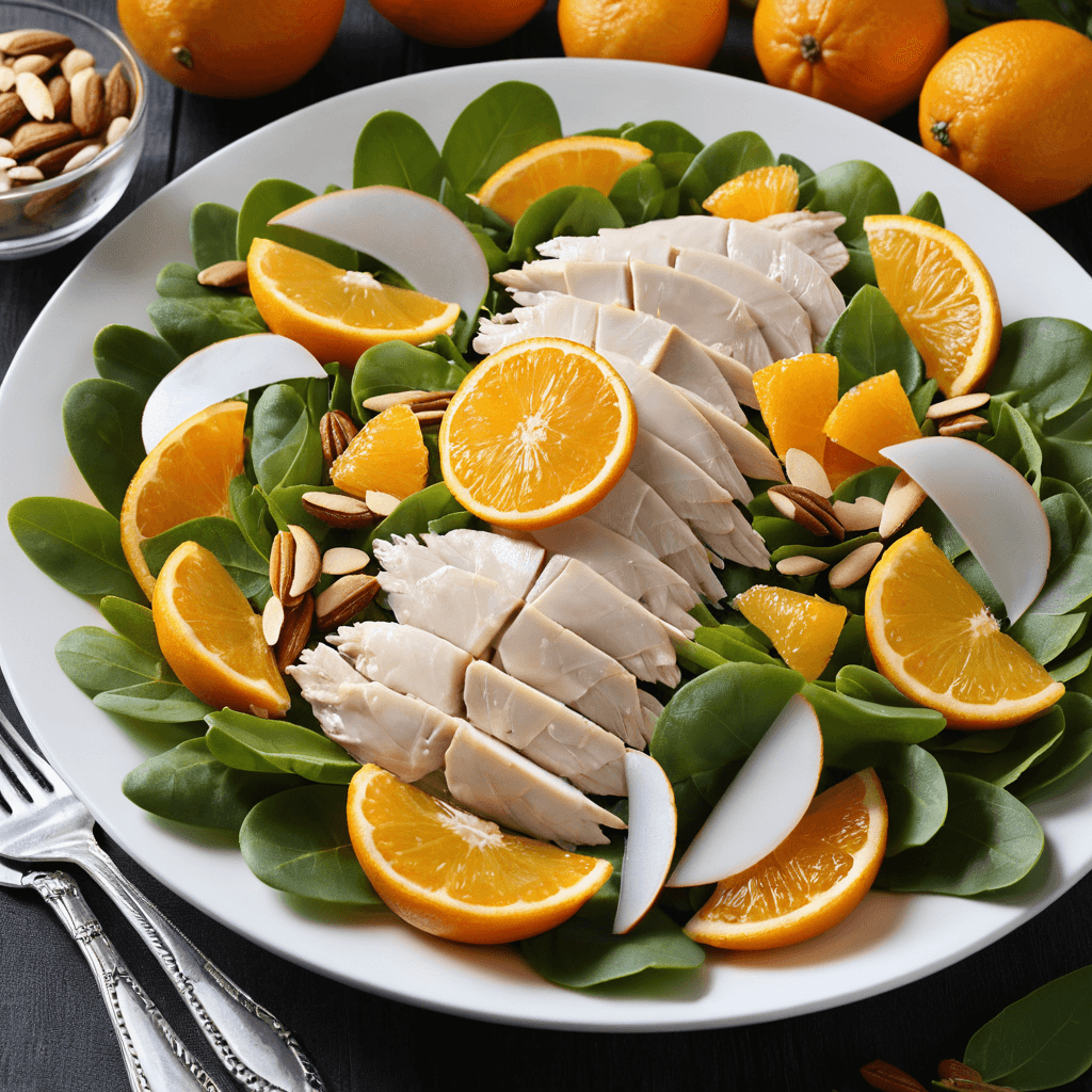 Ensalada de Pollo con Naranjas y Almendras: Una Delicia fresca para esta Navidad