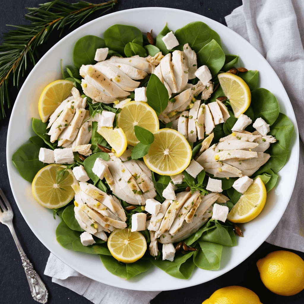 Ensalada de Pollo al Limón y Perejil: Una Fresca Opción Navideña