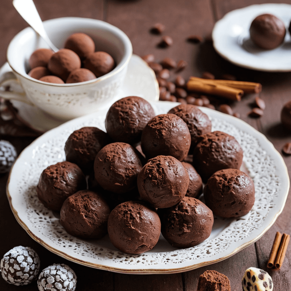 Trufas de Chocolate con Pepitas de Café: Un Postre Elegante para las Fiestas