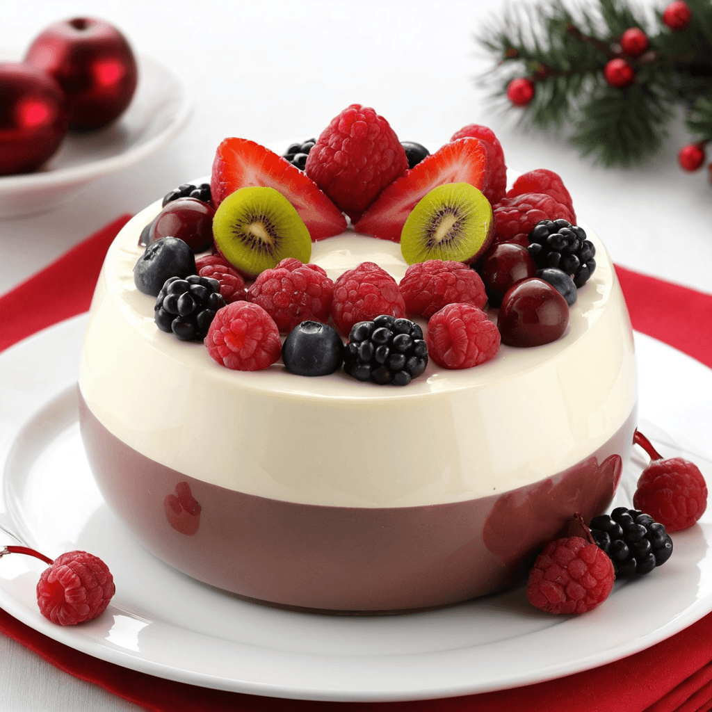 Mousse de Chocolate Blanco y Frutas Rojas: Un Postre Elegante para Celebrar la Navidad