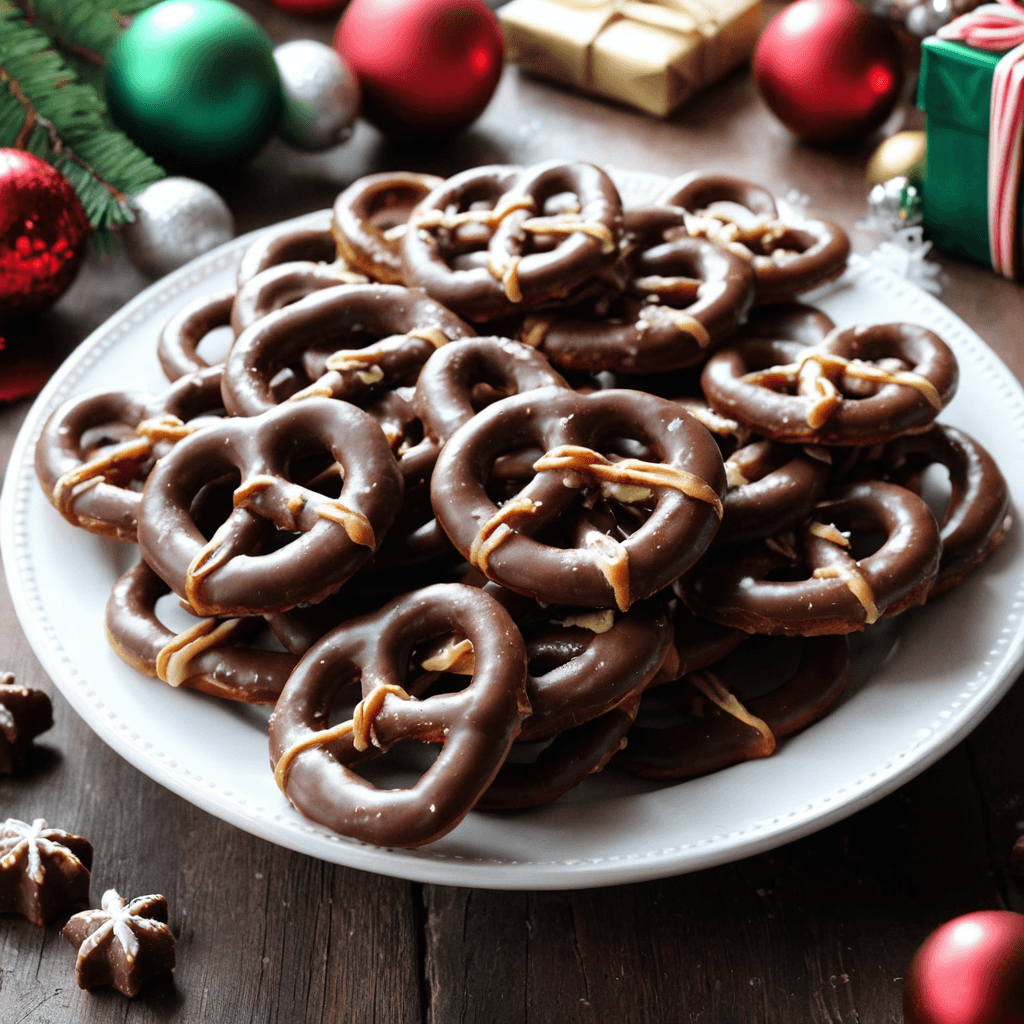 Pretzels de Chocolate Navideño: Un Delicioso Bocado Festivo