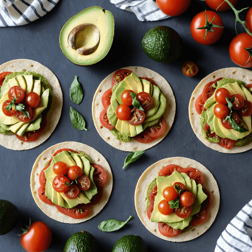 Tostadas de Aguacate y Tomate Cherry: Una Opción Saludable para Celebrar la Navidad