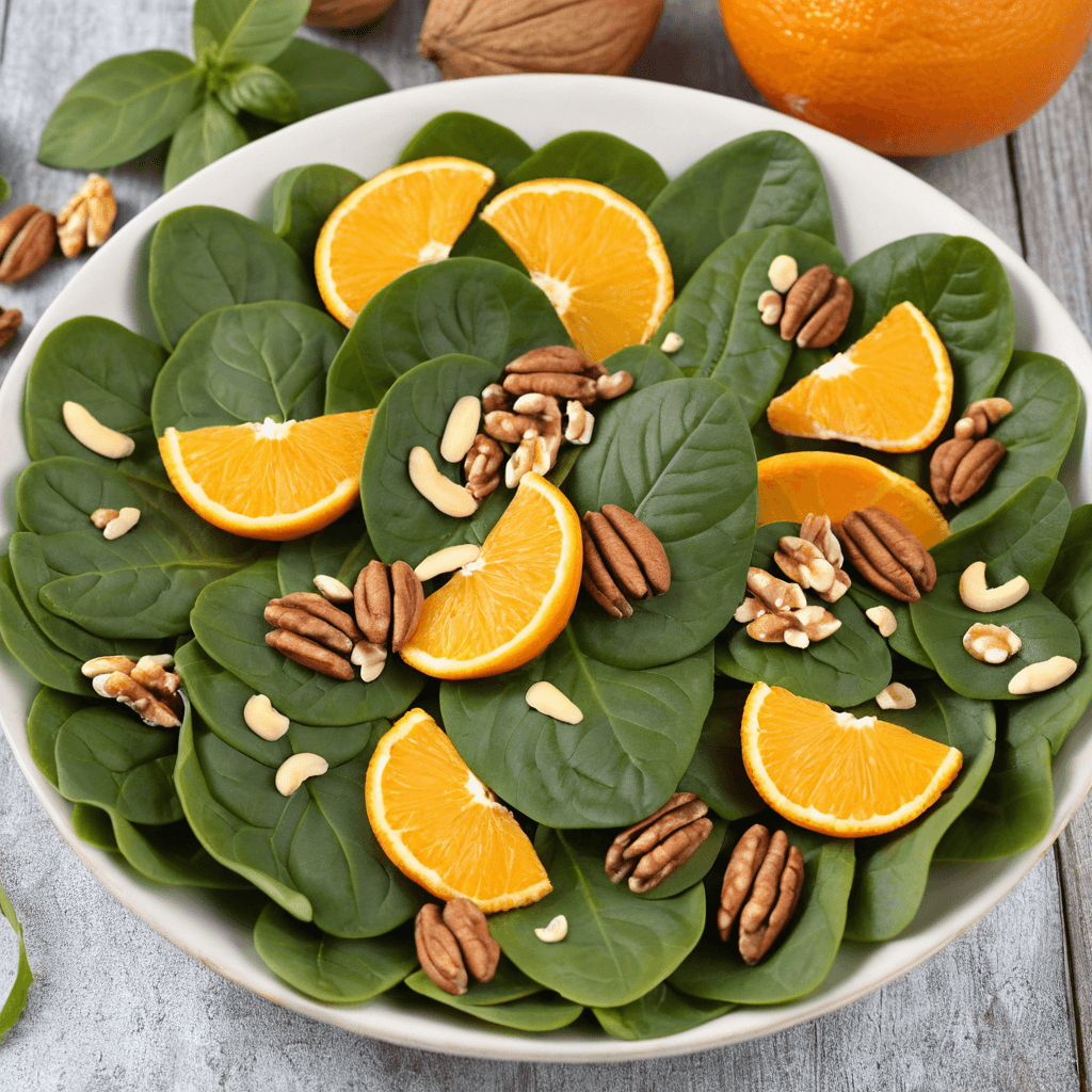 Ensalada de Espinacas con Naranja y Nueces: Un Placer Saludable para el Mes de Enero
