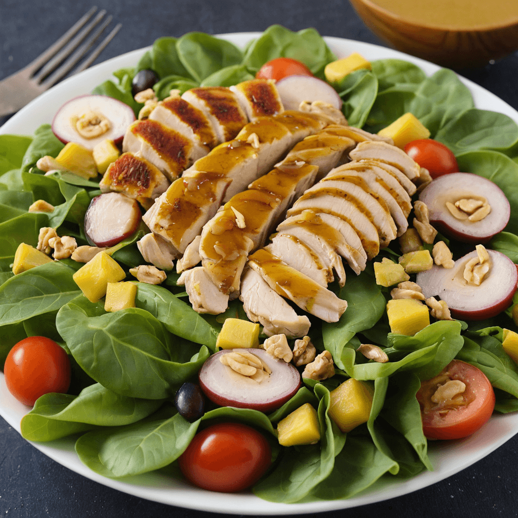 Ensalada de Pollo con Aderezo de Mostaza y Miel: Una Opción Sabrosa para Comenzar el Año