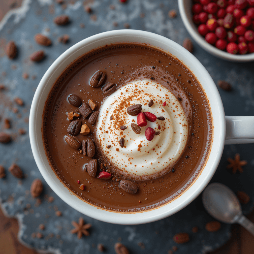 Chocolate Caliente con Especias de Invierno: Un Abrazo Reconfortante en Enero