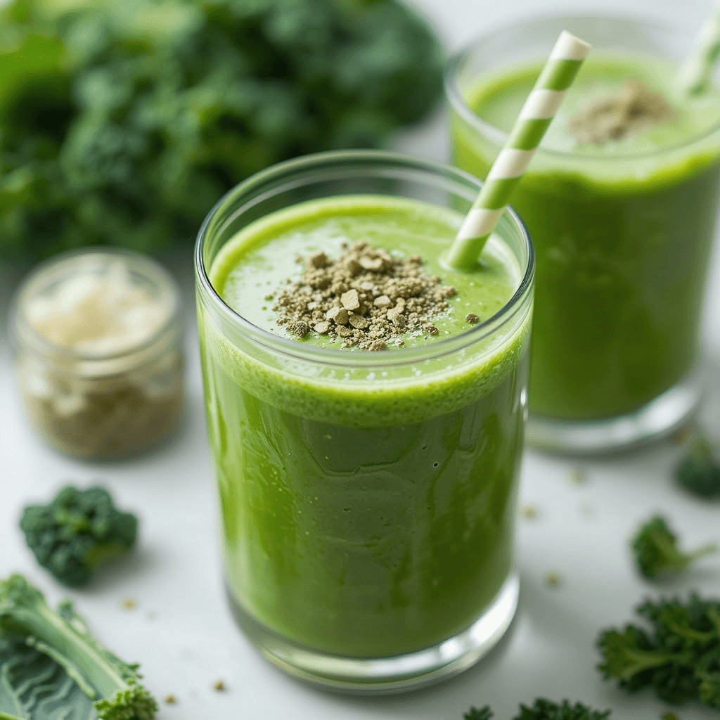 Smoothie Verde Detox con Kale: El Impulso Saludable que Necesitas Este Enero