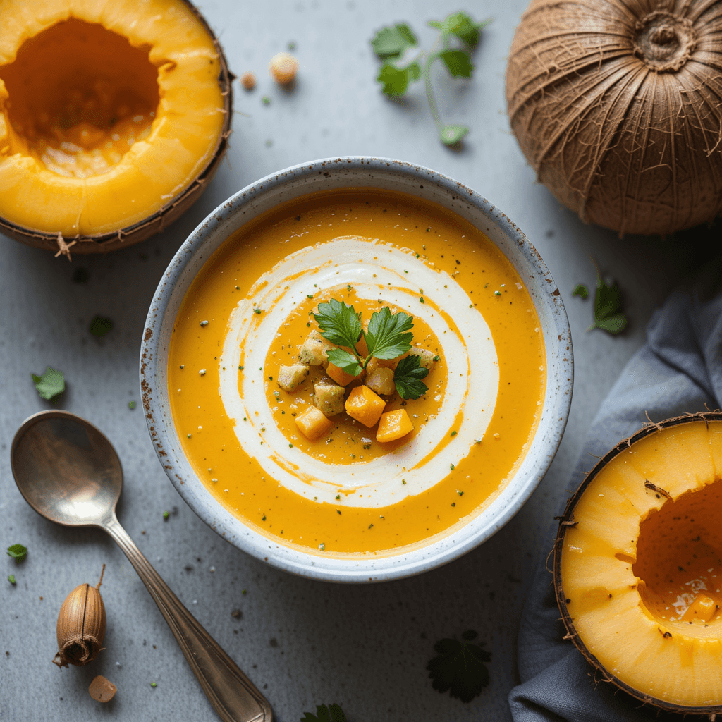 Sopa de Calabaza y Coco: Un Abrazo en Forma de Comida