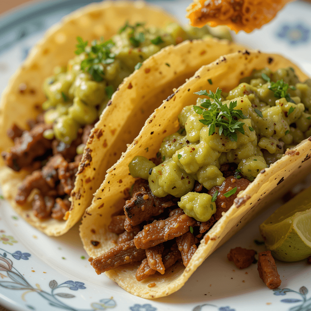 Tacos de Carne Asada con Guacamole: Un Placer Festivo en Enero