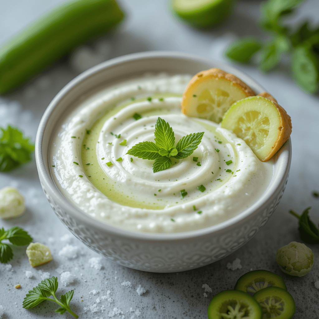 Aderezos de Yogur con Pepino y Menta: Un Placer Refrescante para Enero