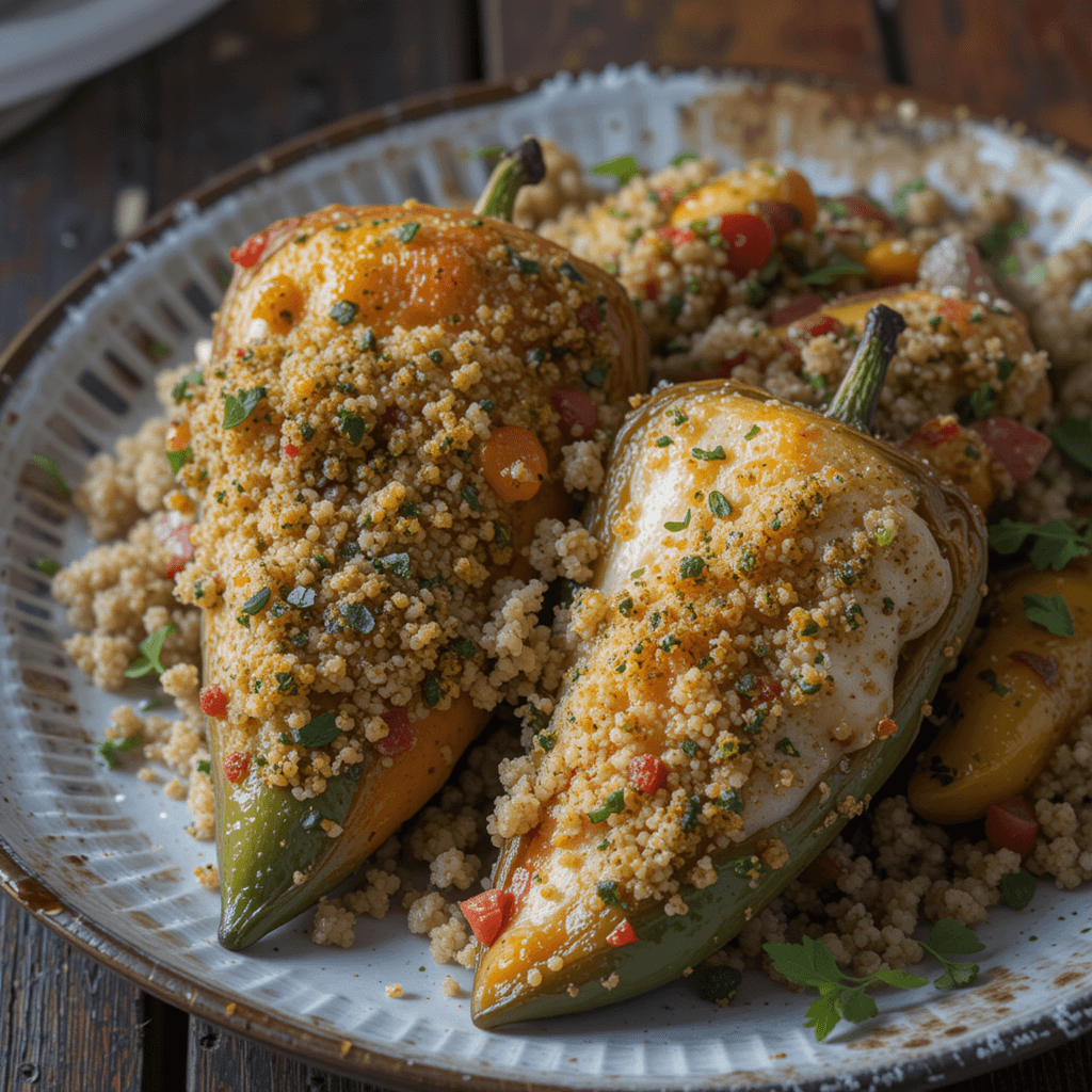 Pimientos Rellenos de Quinoa y Verduras: Una Opción Nutritiva para Iniciar el Año