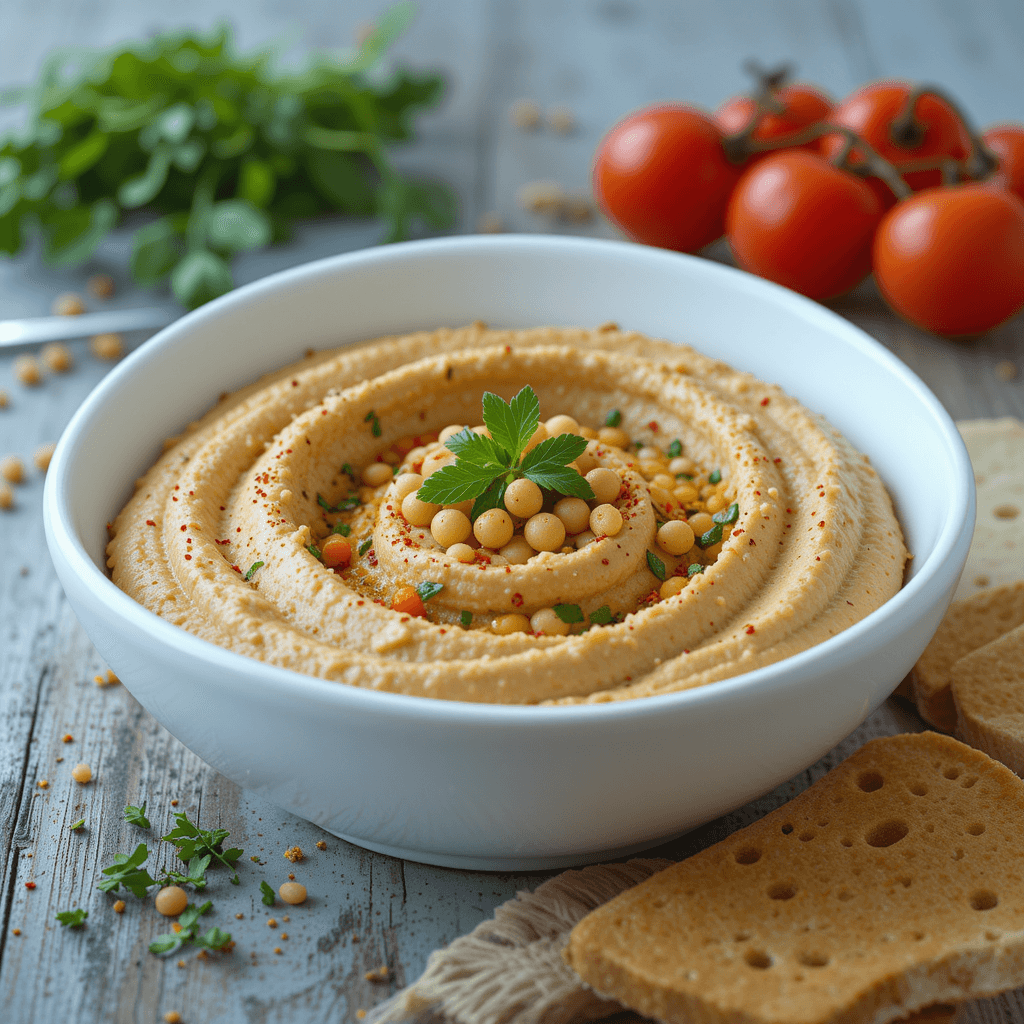 Hummus de Garbanzos con Pimentón: Un Plato Saludable para Comenzar el Año