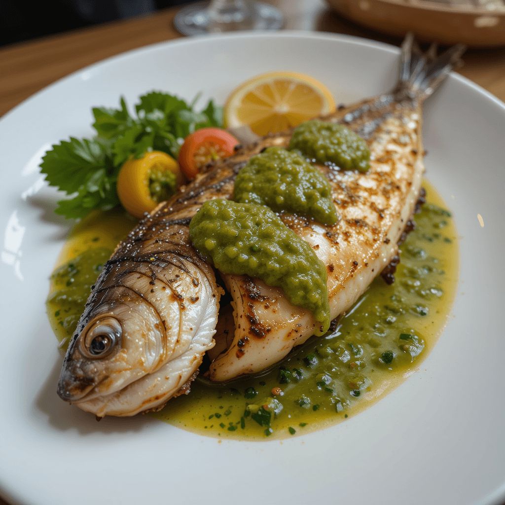Pescado a la Parrilla con Salsa Verde: Una Delicia Fresca y Fácil para enero