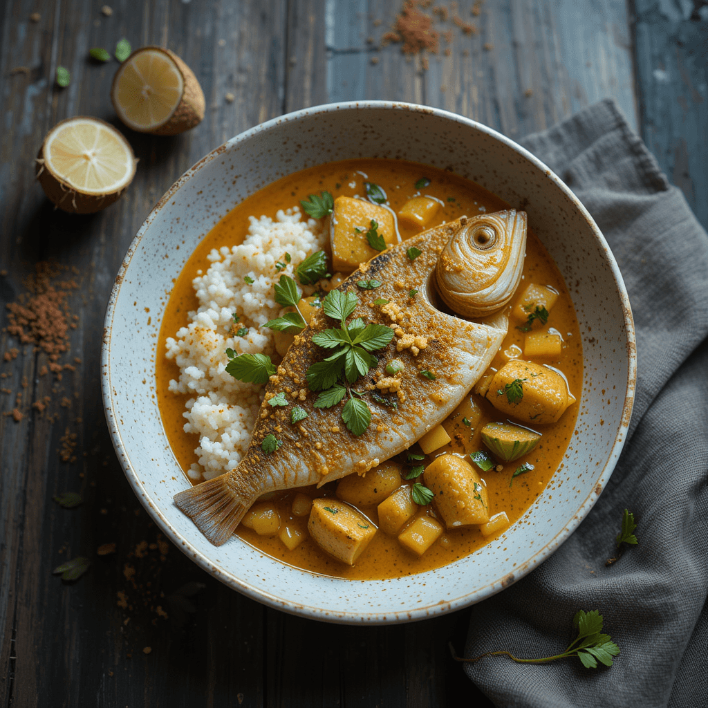Pescado al Curry con Coco: Un Viaje Exótico a Través de los Sabores
