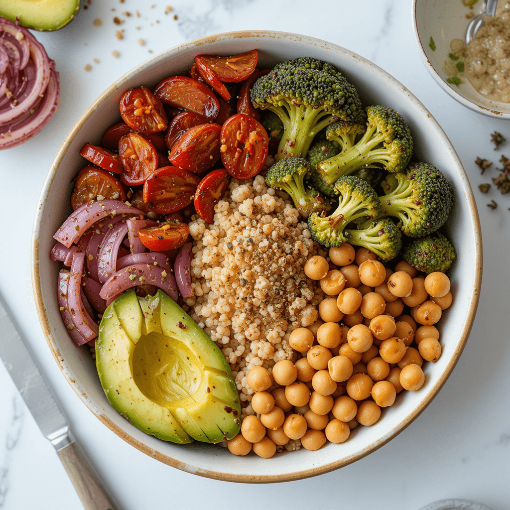 Bowl de Buddha con Verduras Asadas: Un Comienzo Saludable para Enero