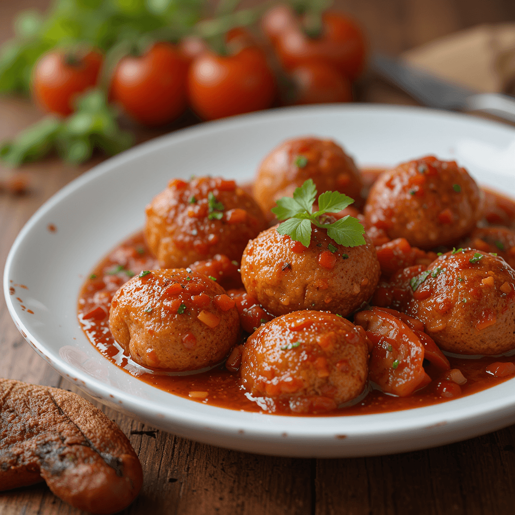 Albóndigas de Carne en Salsa de Tomate: Un Clásico Ineludible del Mes de Enero