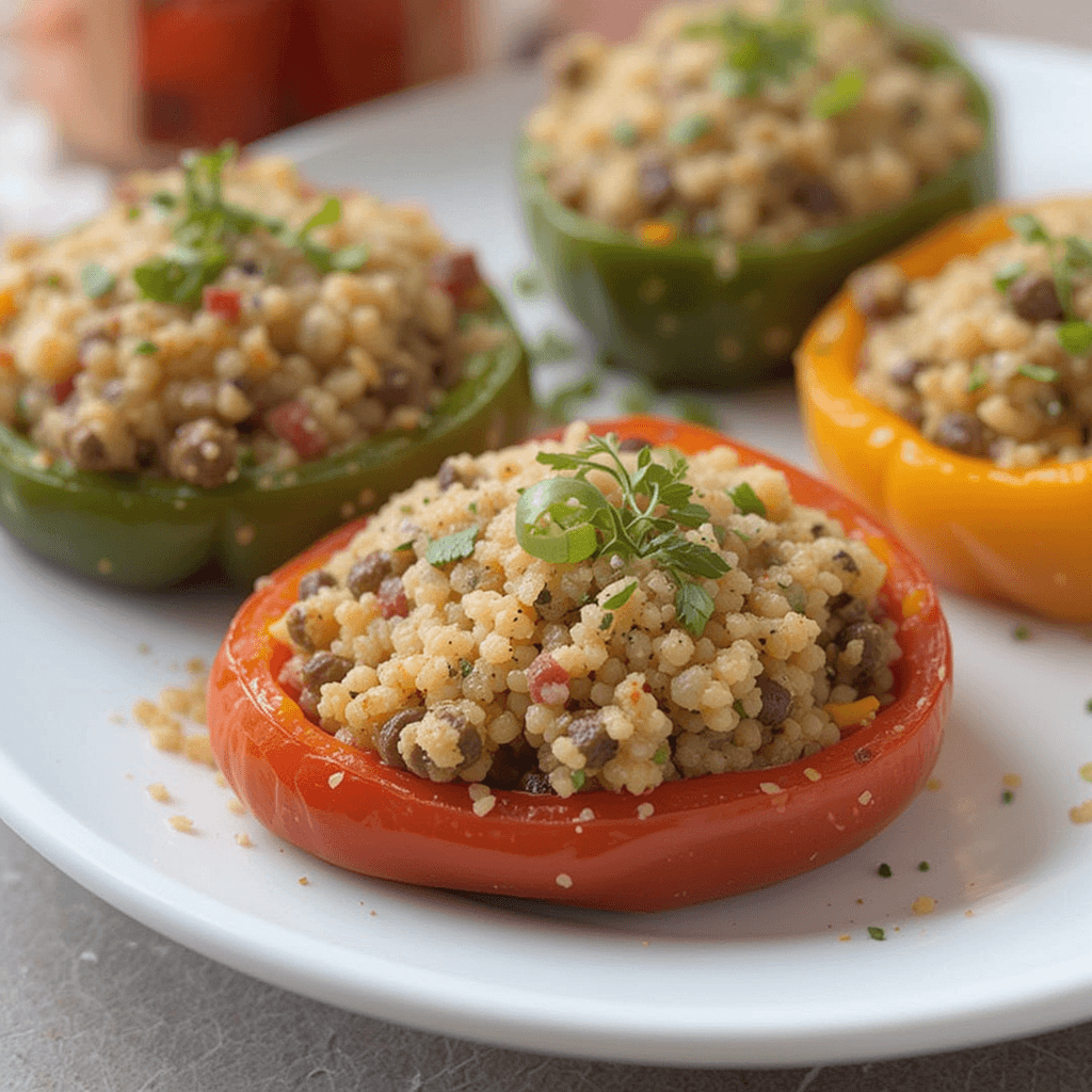 Pimientos Rellenos de Quinoa y Frijoles: Nutrición y Sabor en Cada Bocado