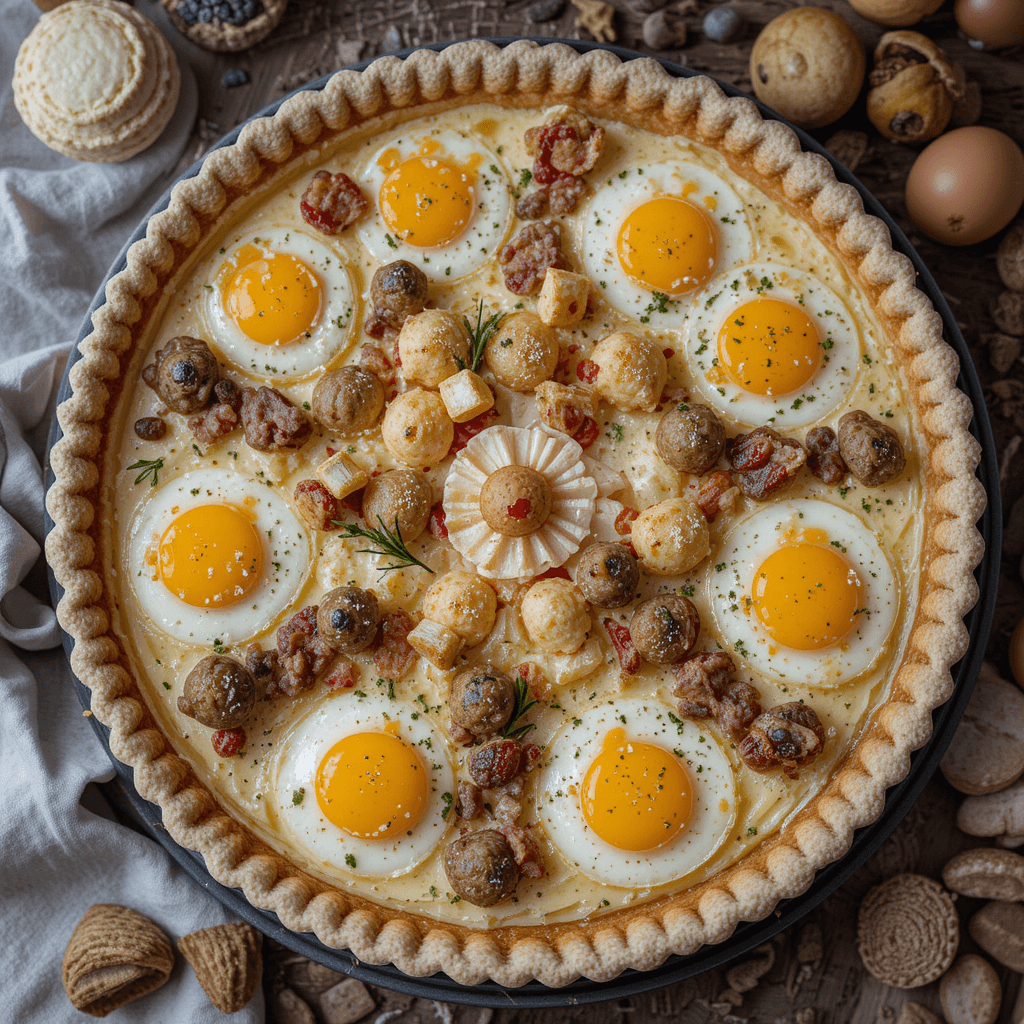 Tarta de Huevos y Champiñones: Un Platillo Sabroso para el Mes de Febrero