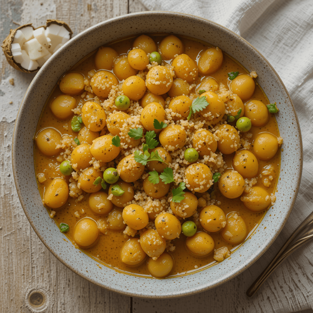 Curry de Garbanzos con Coco: Un Viaje Exótico en Febrero