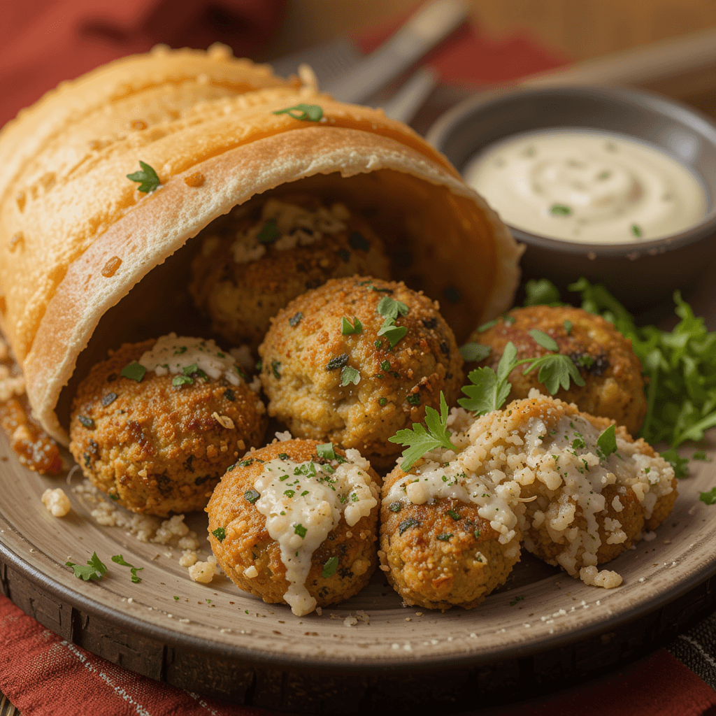 Falafel al Horno con Salsa de Tahini: Una Delicia Saludable para Disfrutar en Febrero
