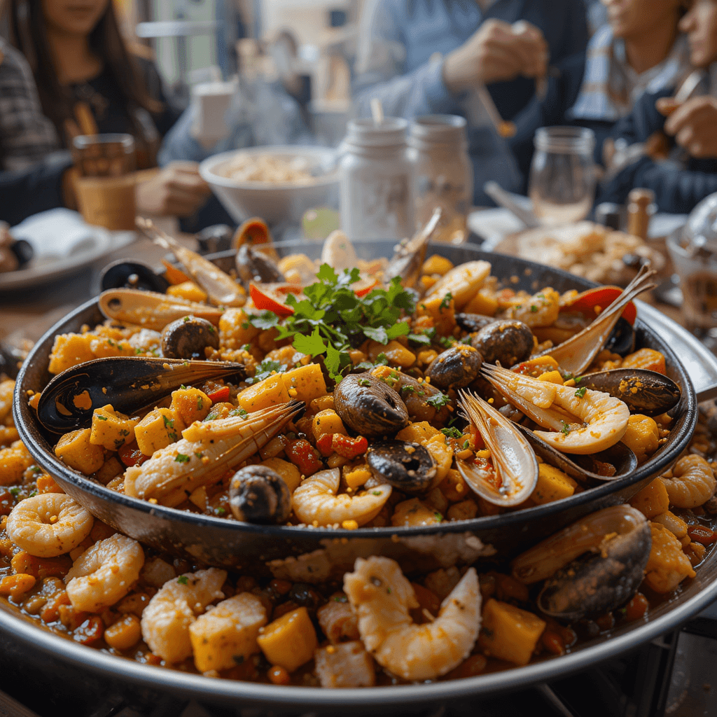 Paella de Mariscos Tradicional: Un Delicioso Trozo de España en Tu Mesa