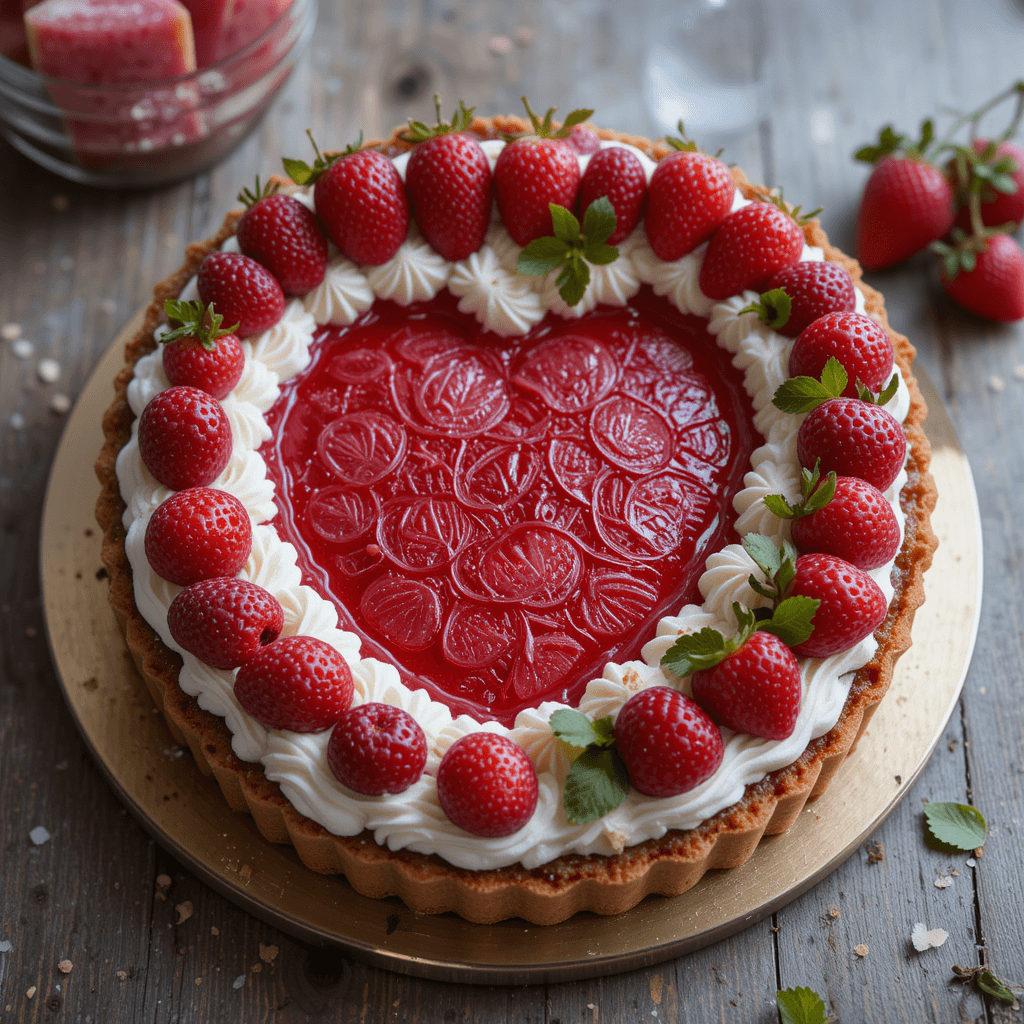 Tarta de Corazón de Frambuesa: Un Delicioso Postre para San Valentín