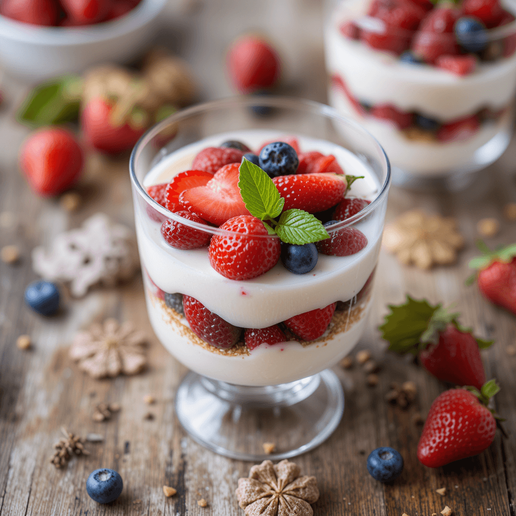 Parfait de Yogur con Frutas del Bosque: Un Delicioso Encuentro de Sabores para San Valentín