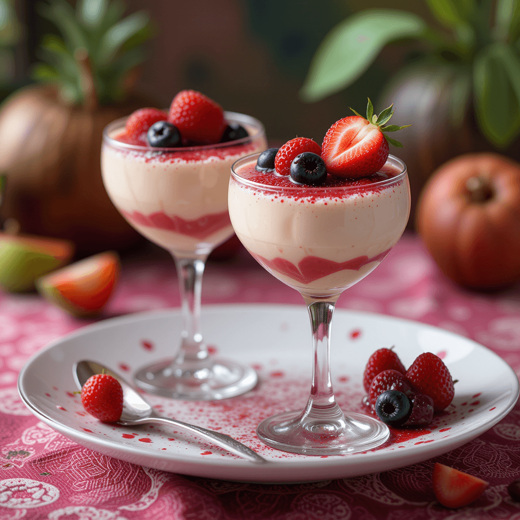 Panna Cotta de Coco y Frutas Tropicales: Un Delicioso Capricho para el Día de San Valentín