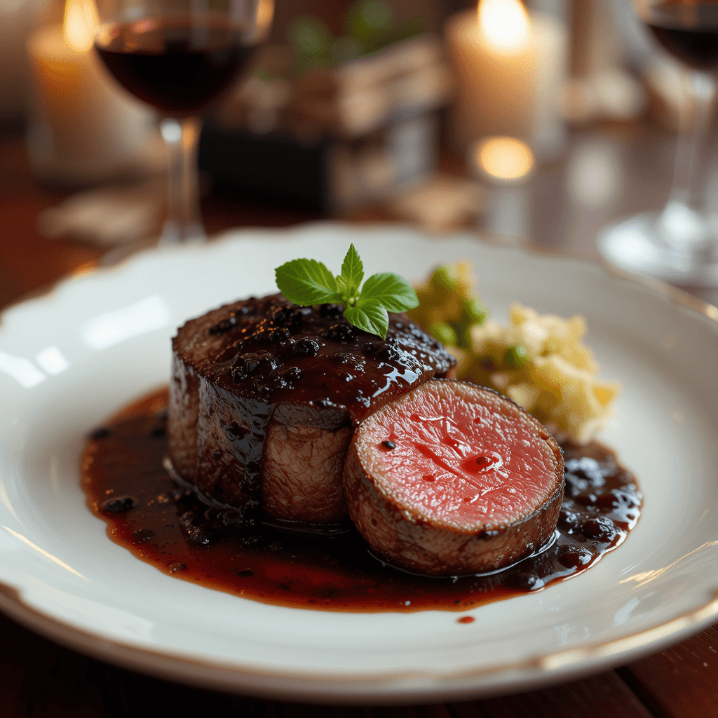 Filete Mignon con Salsa de Vino Tinto: Una Cena Romántica Perfecta para San Valentín