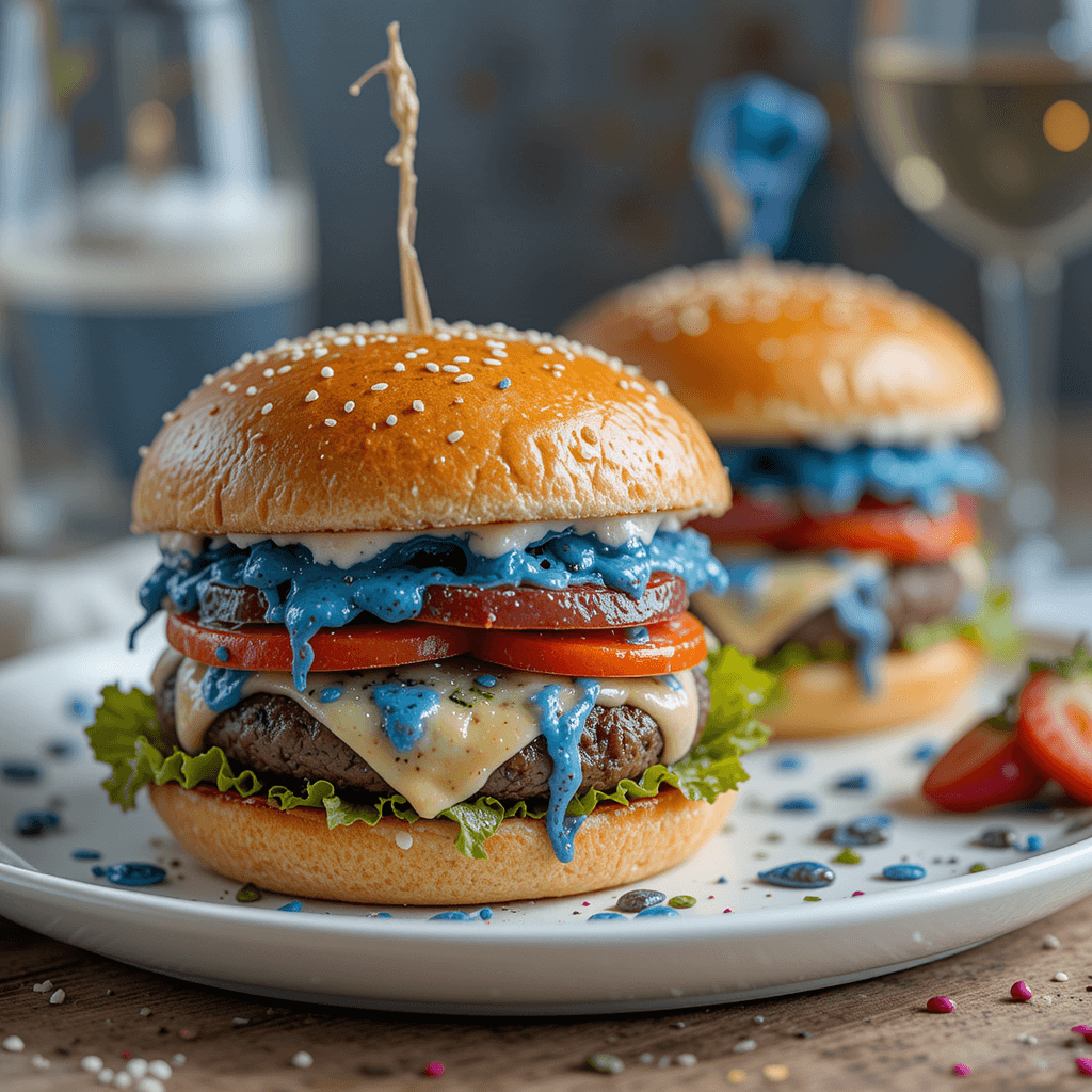 Hamburguesas Gourmet con Queso Azul: Una Cena Especial para San Valentín