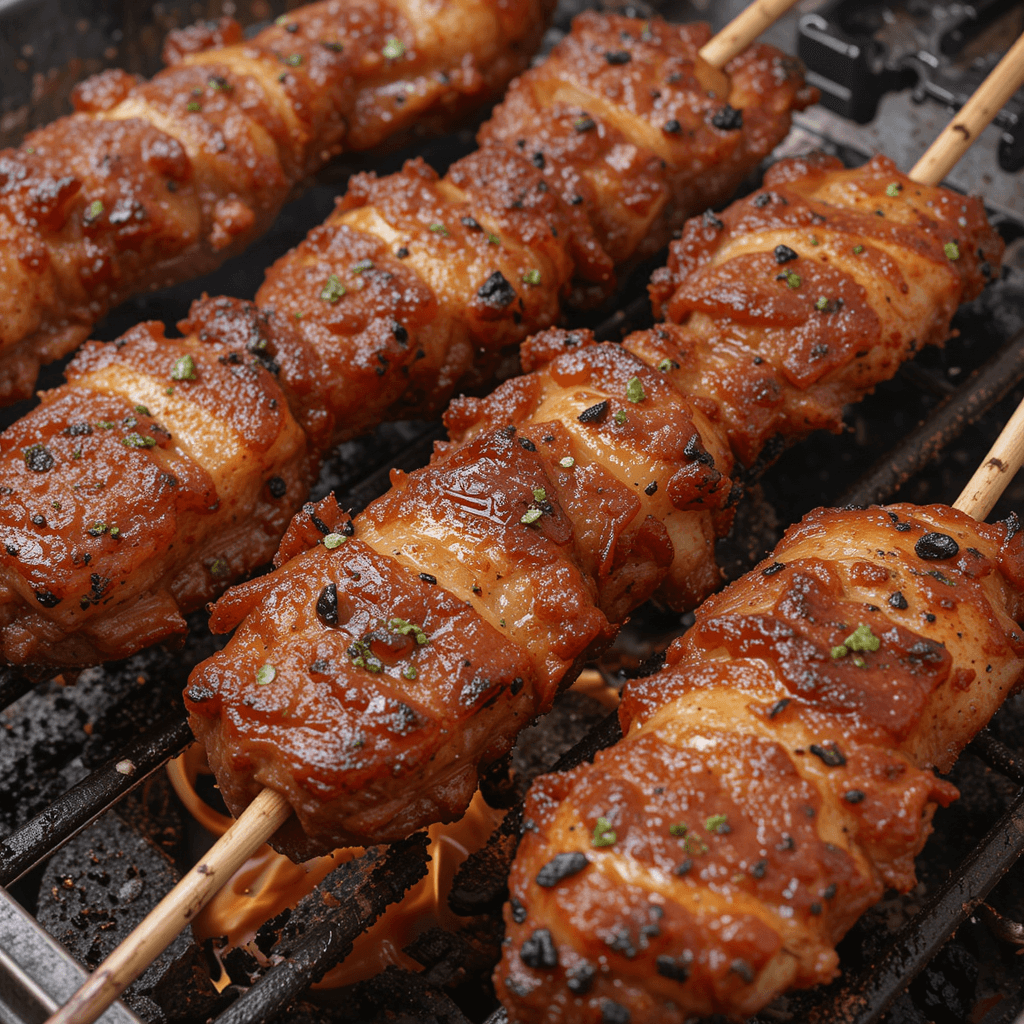 Brochetas de Cerdo a la Parrilla: Una Delicia Festiva para San Valentín