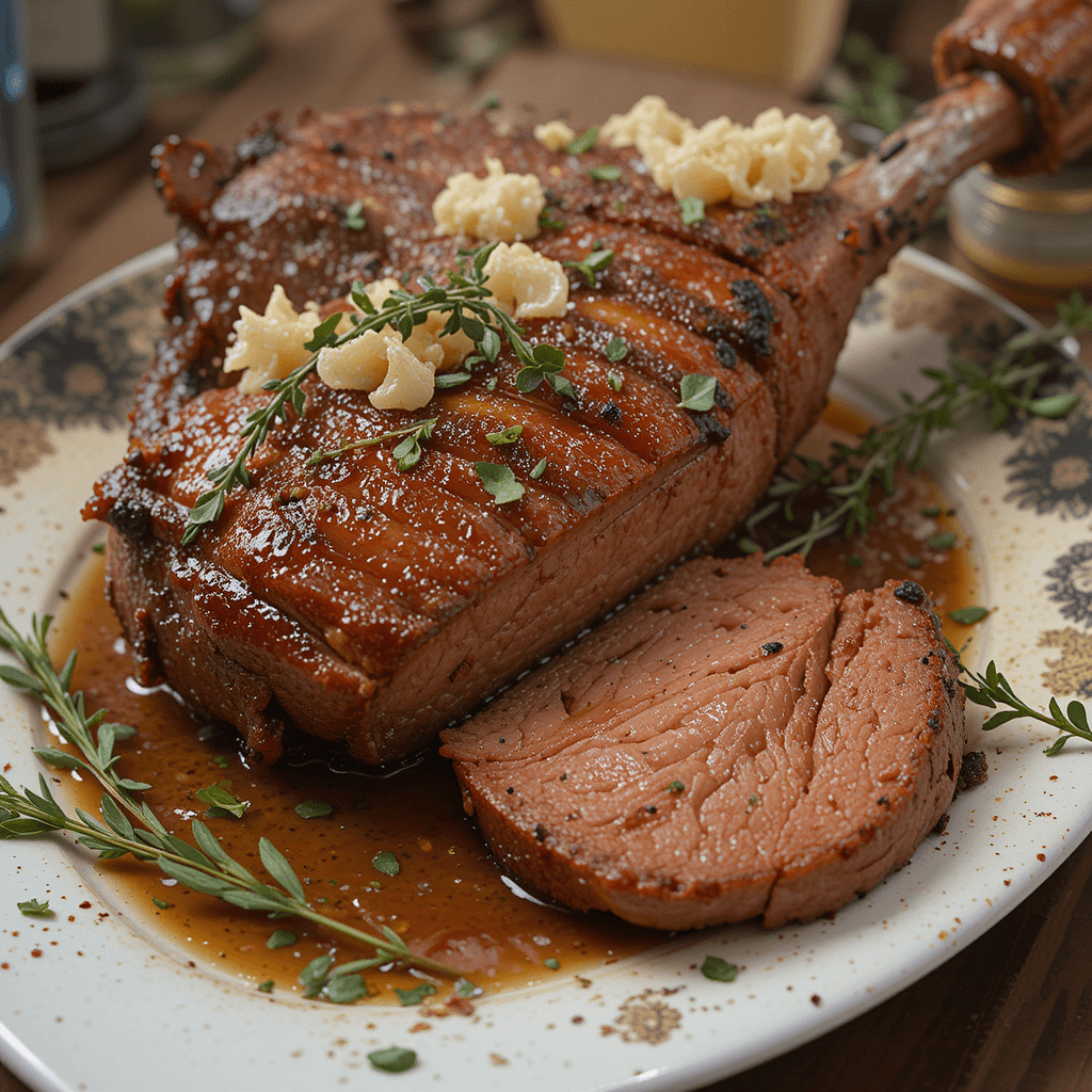Cordero Asado con Hierbas Provenzales: Un Festín de Sabores para Celebrar Marzo