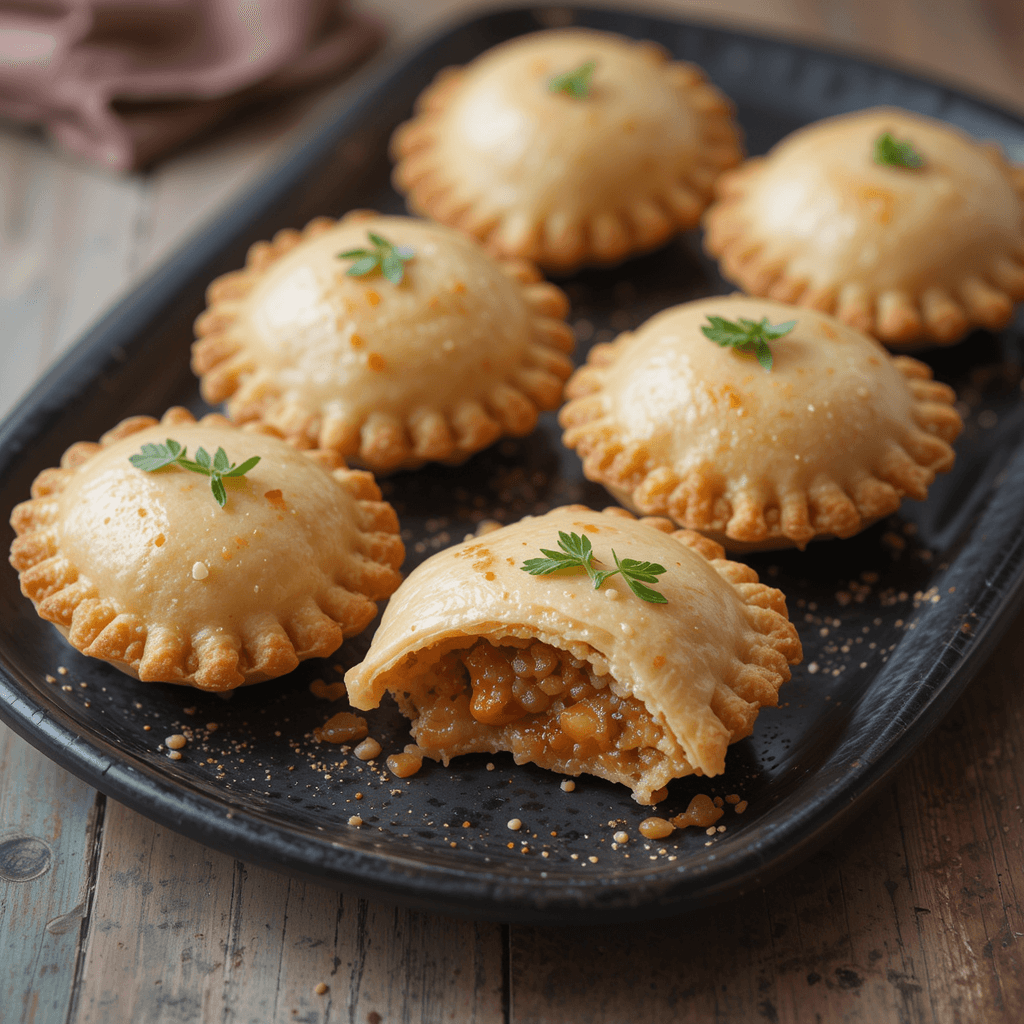 Mini Empanadas de Guiso de Lentejas: Un Aperitivo Reconfortante y Delicioso